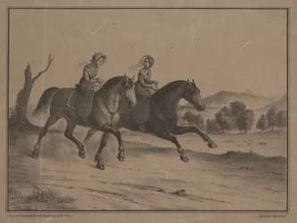 Zondag op het platteland, 1850